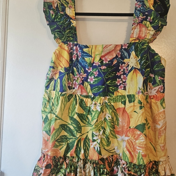 Farm Rio Capirinha Tropical Print Mini Dress XL - Picture 3 of 9